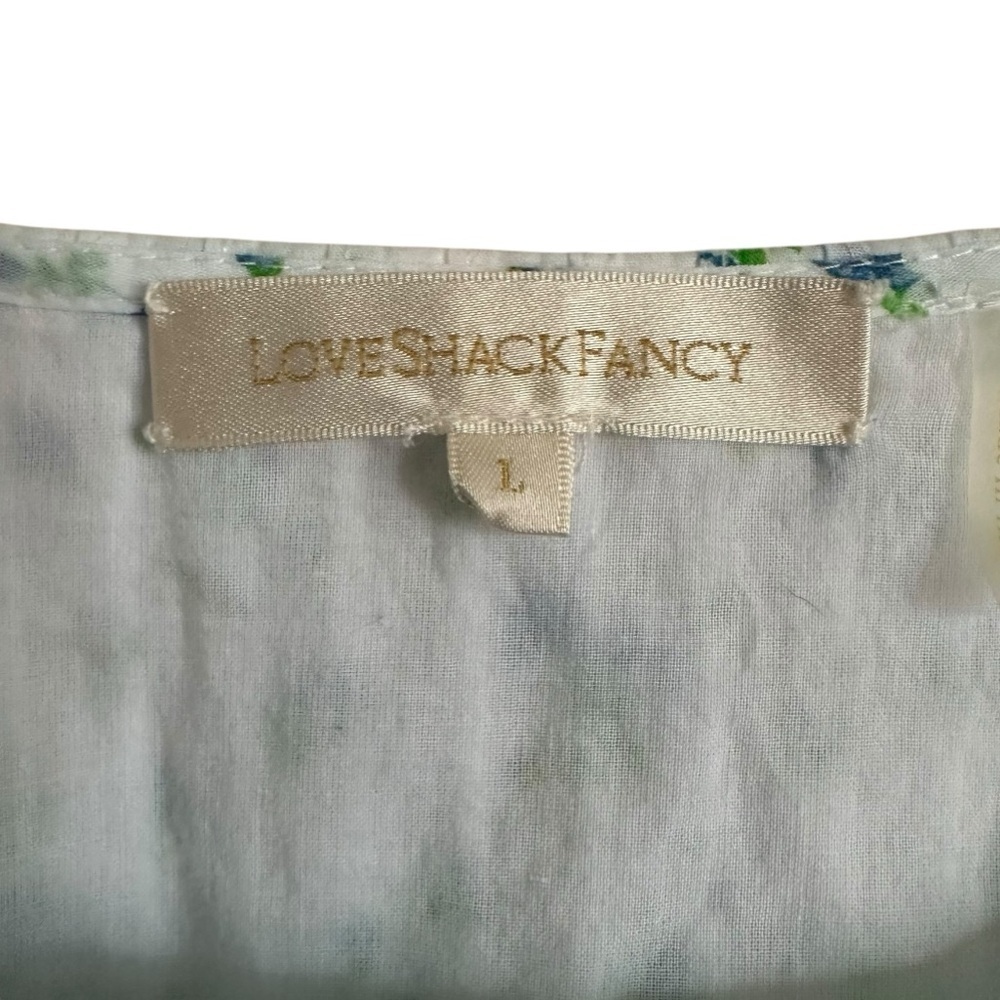 LoveShackFancy Roberta Floral Mini Dress Blue
Lace Ruffle Size L - Picture 12 of 16